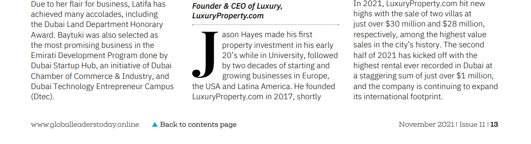 Inspiring Real Estate Leaders in UAE