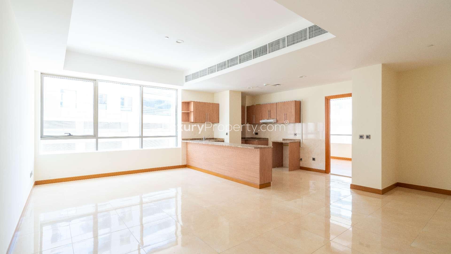 Modern kitchen and living area in Al Murad Tower, Al Barsha apartment for sale