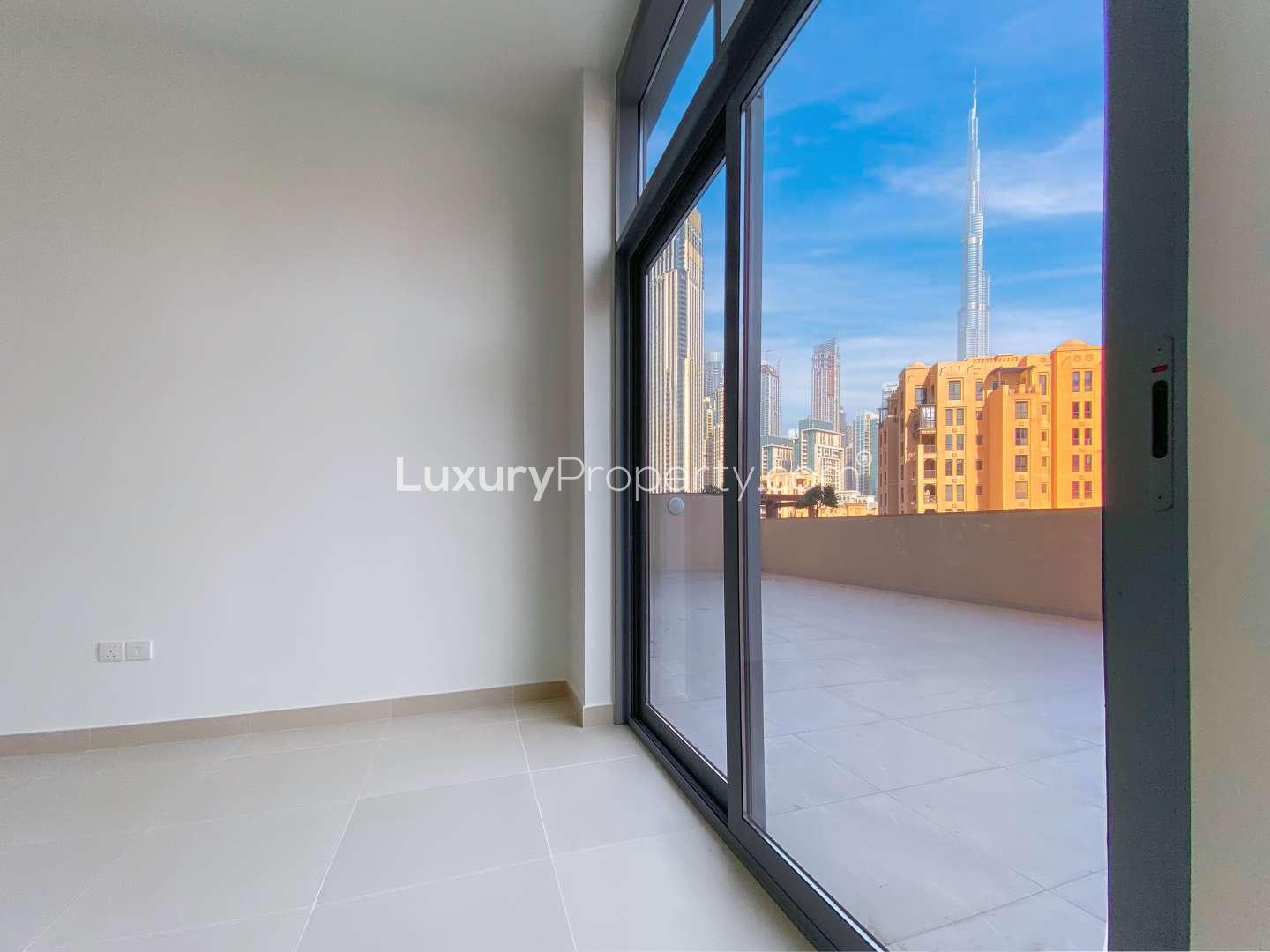Modern two-bedroom apartment with massive terrace view in Bellevue Towers, Downtown Dubai