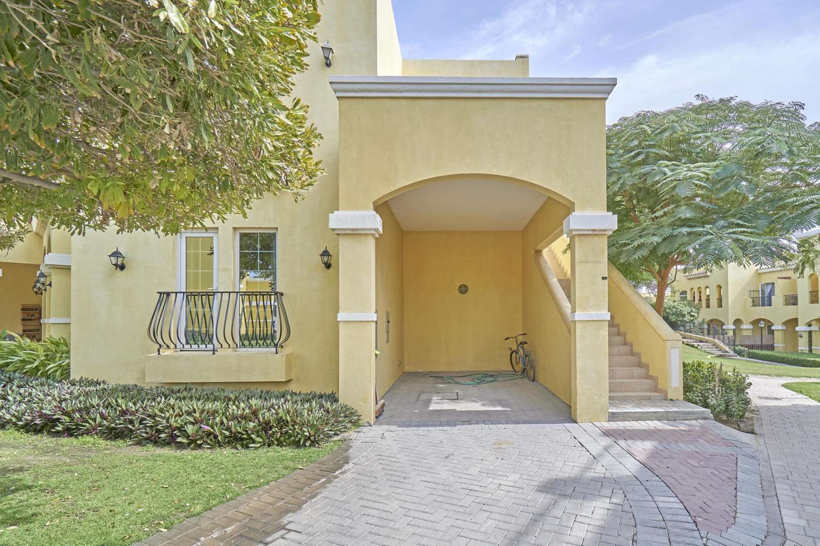 Spacious 2-bedroom maisonette exterior in Layan Community, Dubai Land, available for rent