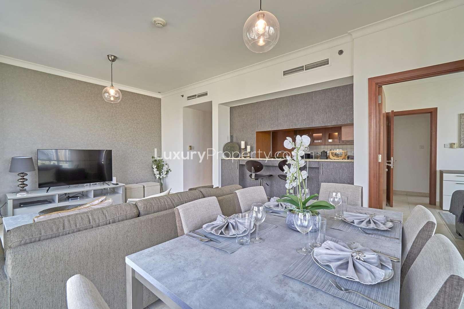 Furnished two-bedroom apartment with marina views for rent at The Fairways, The Views