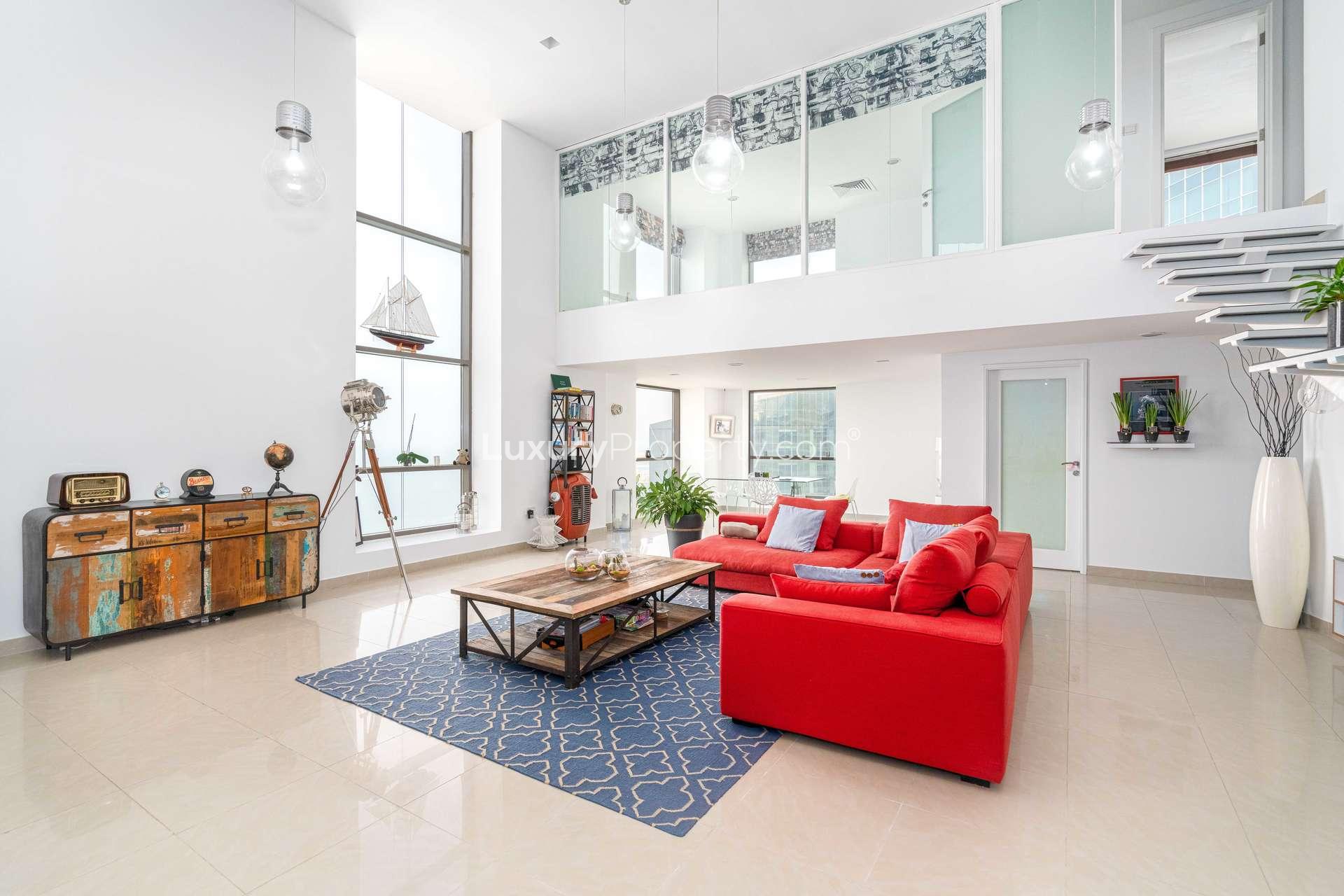 Children's bedroom with playful decor in Bahar 5, JBR loft apartment for sale