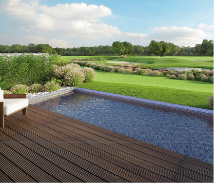 Modern villa exterior at Jumeirah Hills The Palaces, Umm Suqeim, for sale