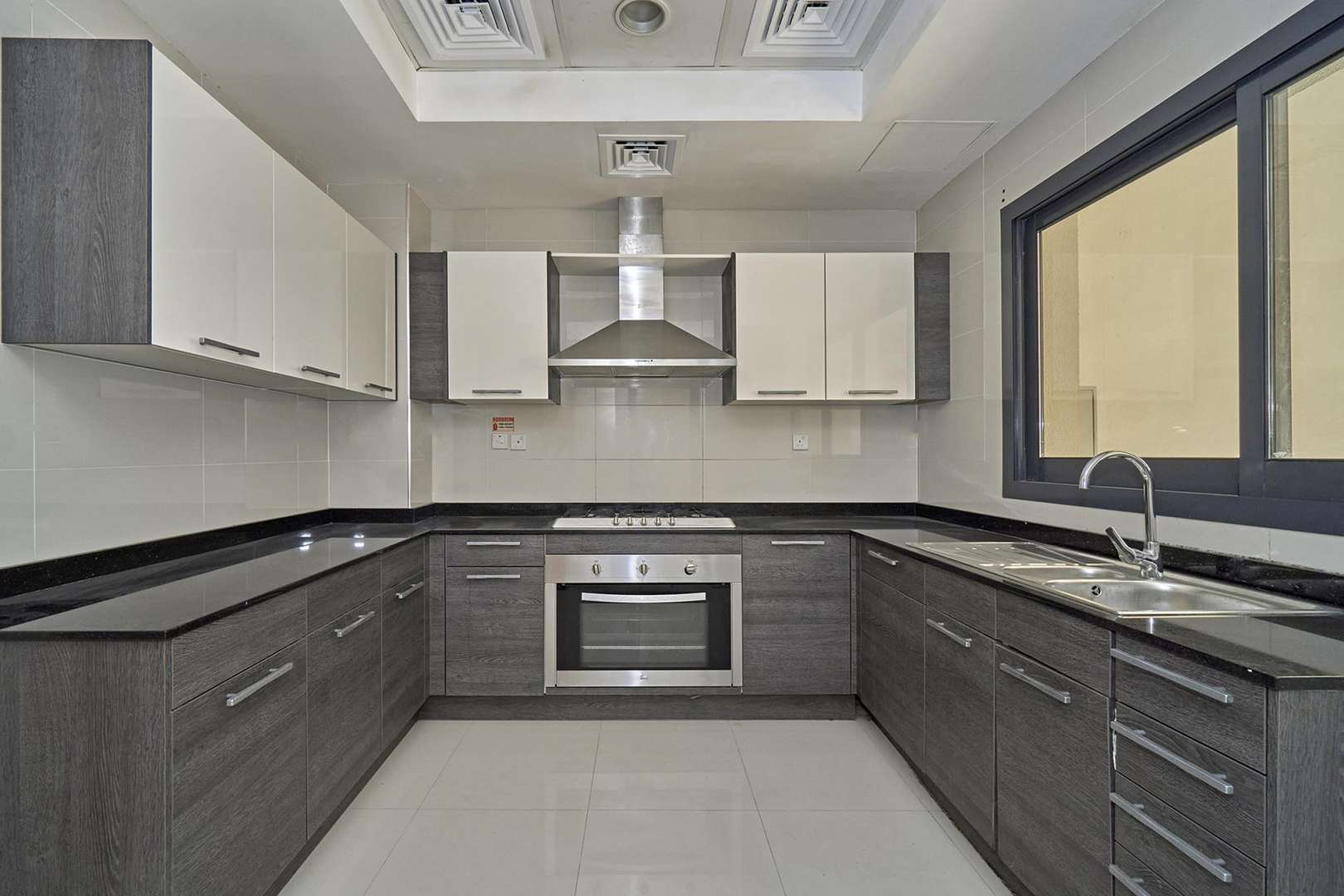 Immaculate townhouse interior with staircase in The Ghaf Tree, JVC for rent