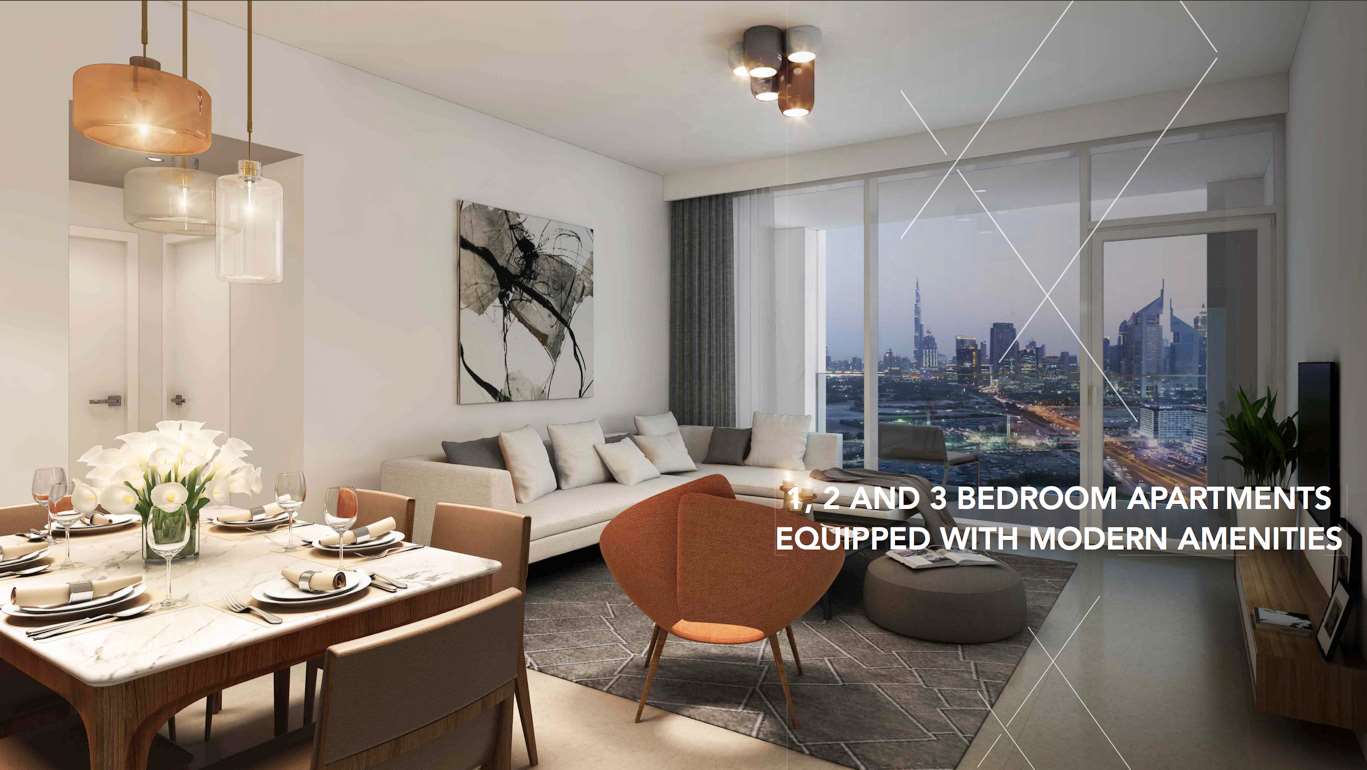 Studio apartment with modern decor and stunning view of Za'abeel Park, Vida Za'abeel