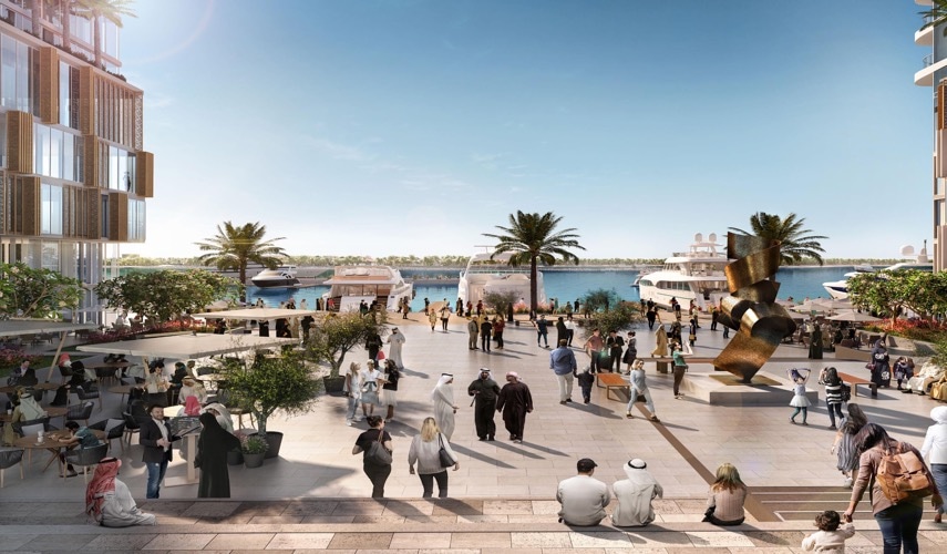 Luxury waterfront apartment with infinity pool at Emaar Beachfront, Dubai Harbour. Studio for sale