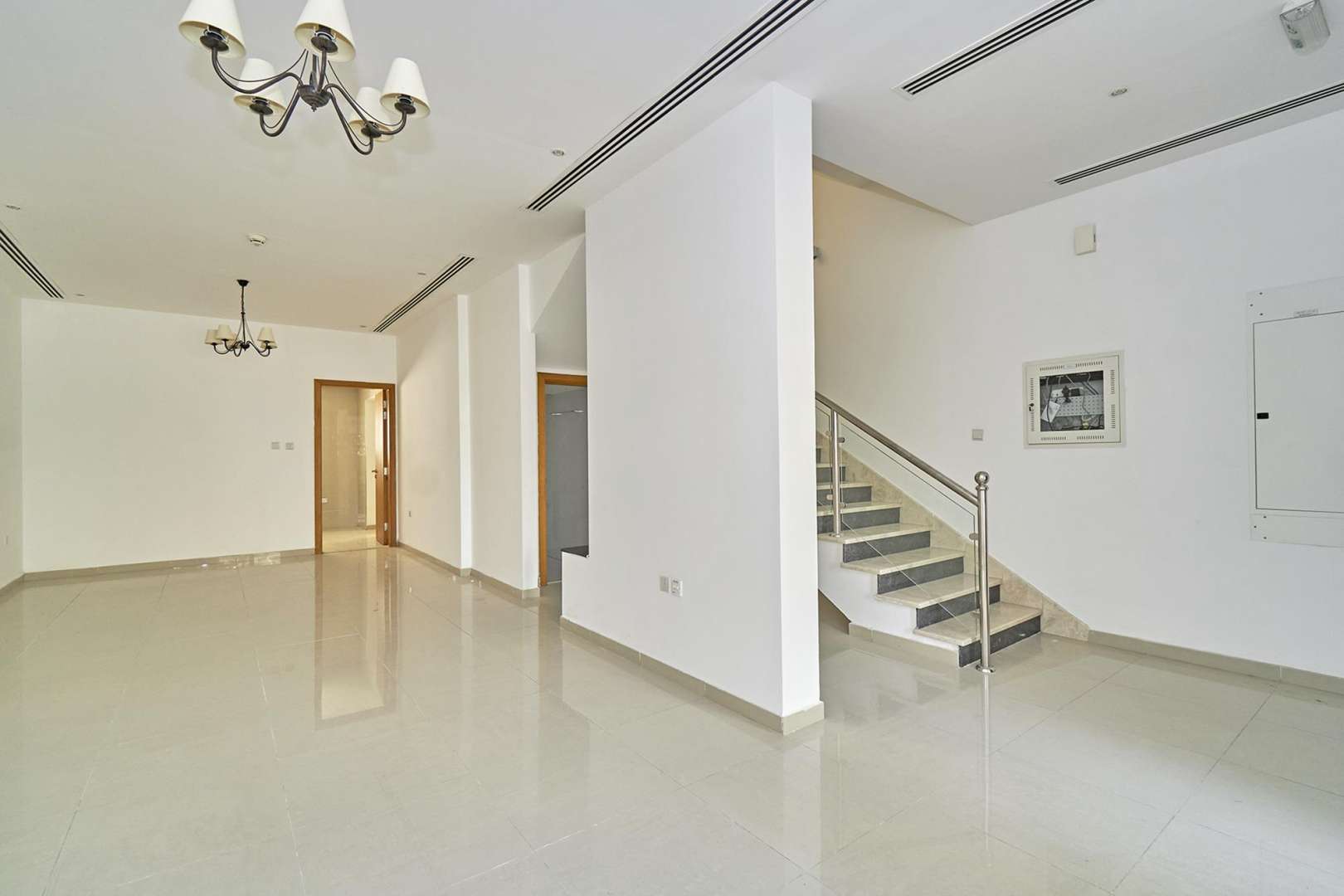 Immaculate living area in 4-bedroom townhouse, The Ghaf Tree, JVC for rent