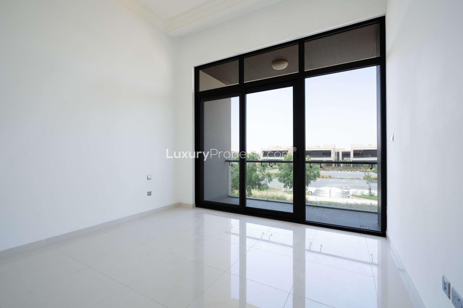 Park view from 5-bedroom villa for rent in Richmond, Damac Hills, Dubai