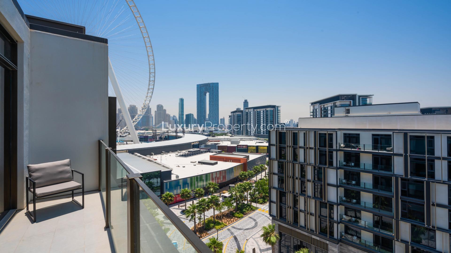 Sleek modern kitchen in 1-bedroom apartment, Caesars Bluewaters Dubai, with high-end finishes