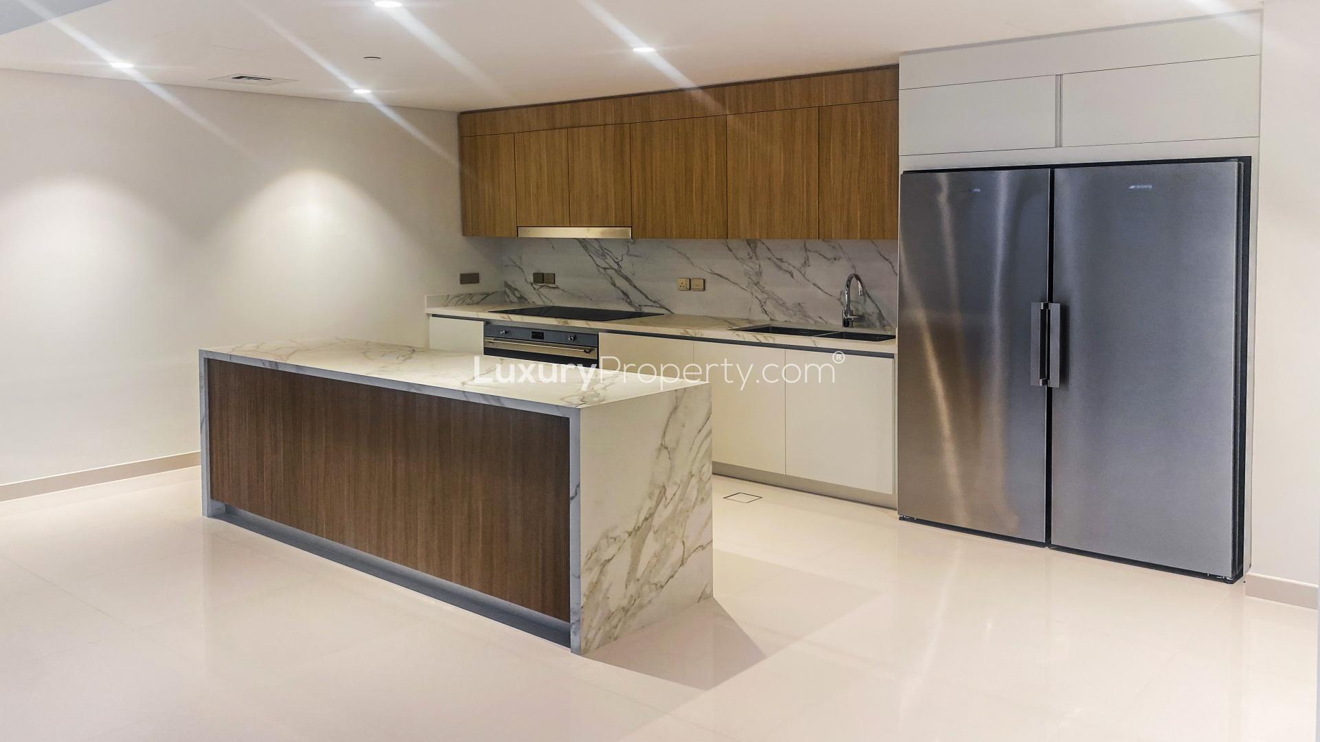 Spacious apartment with floor-to-ceiling windows offering stunning sea views in Emaar Beachfront