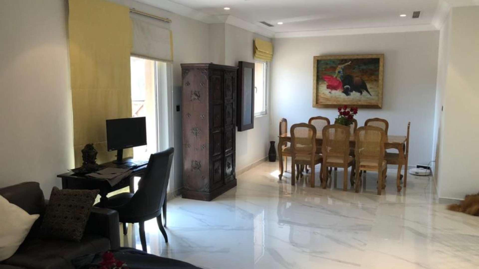 Beachfront villa exterior with lush garden, Palm Jumeirah, Canal Cove Villas, for sale