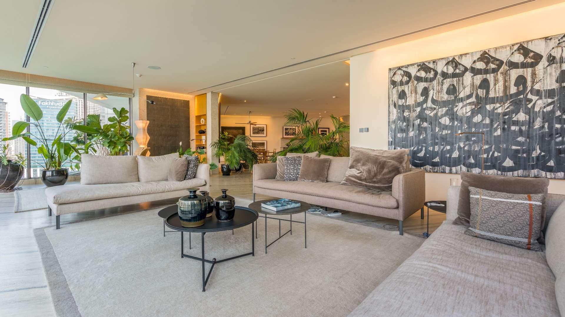 Luxurious Volante penthouse entrance with modern art and elegant decor in Business Bay