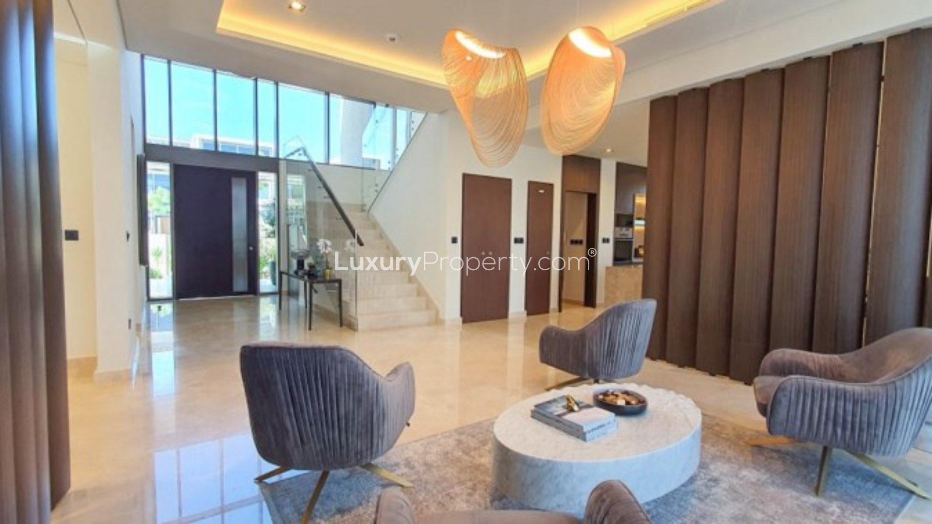 Modern 6-bedroom villa with garden in Dubai Hills Estate, Golf Place, for sale