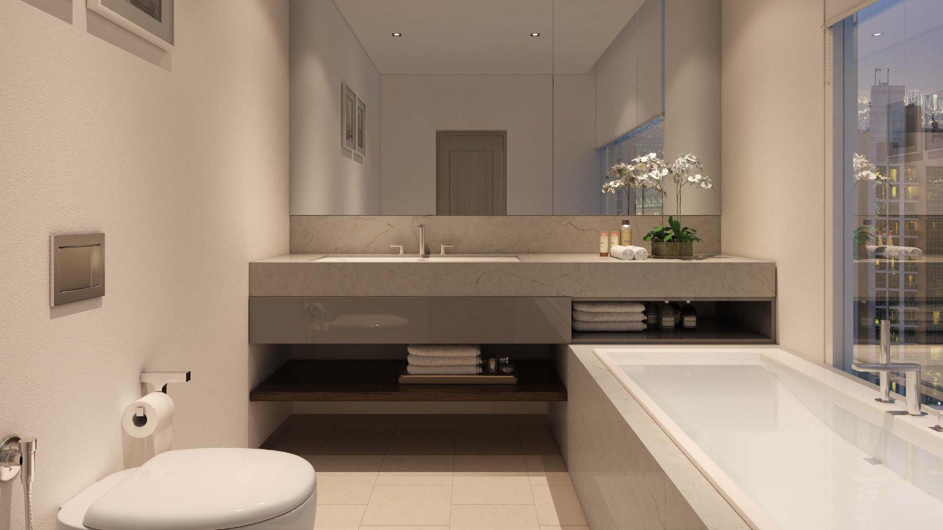 Luxurious bathroom in one-bedroom apartment for sale, Opera District, Downtown Dubai