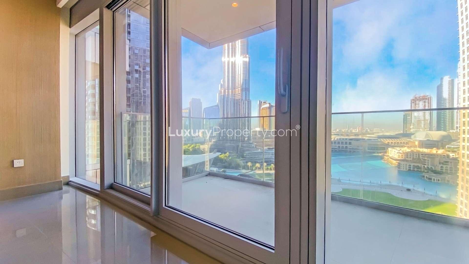 Bright, spacious living area in new Downtown Dubai apartment with city views