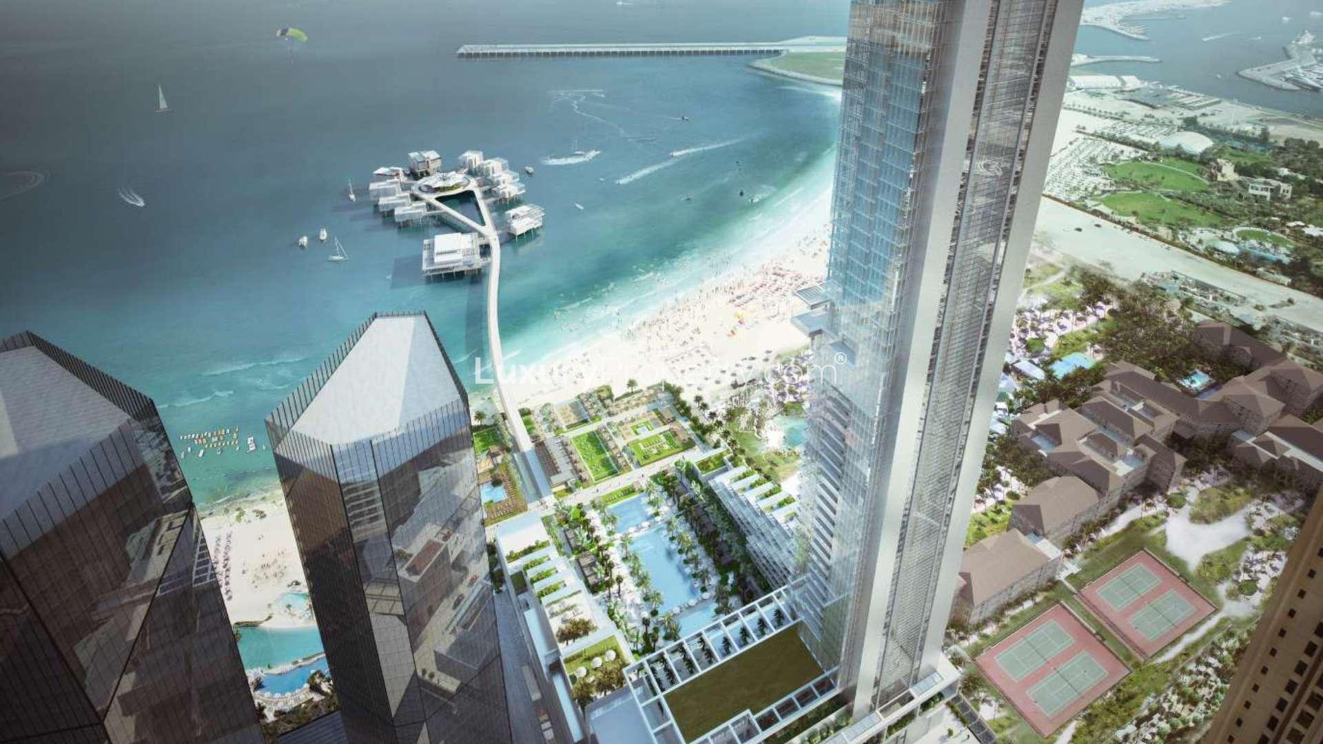 Luxury beachfront apartments in Five JBR, Jumeirah Beach Residence, stunning ocean view