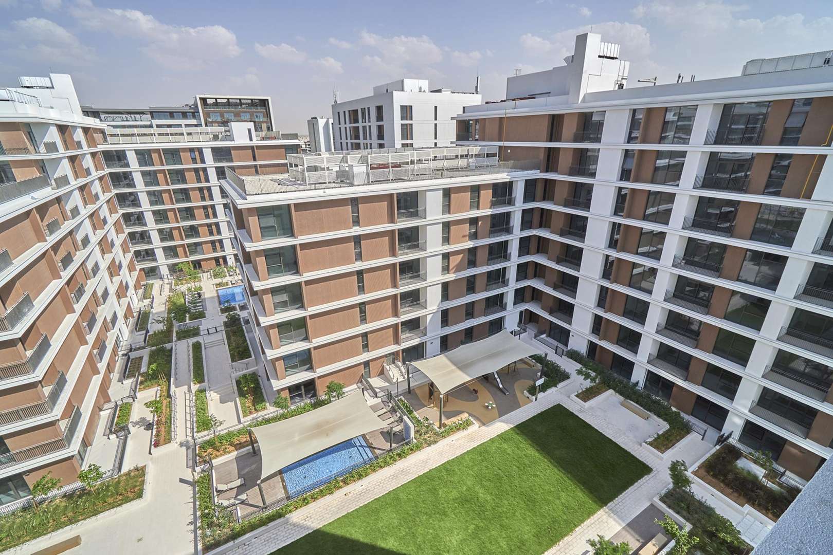 Modern kitchen in 2-bedroom apartment, Park Heights, Dubai Hills Estate, for sale