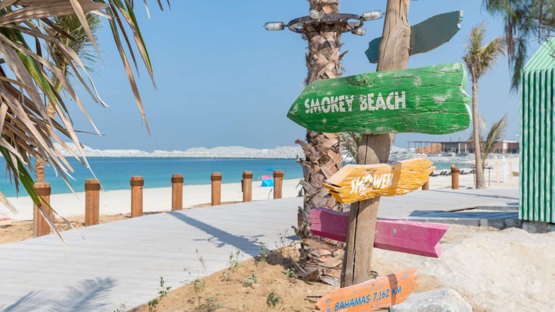 Aerial view of exclusive corner plot for sale in La Mer Maisons, Jumeirah