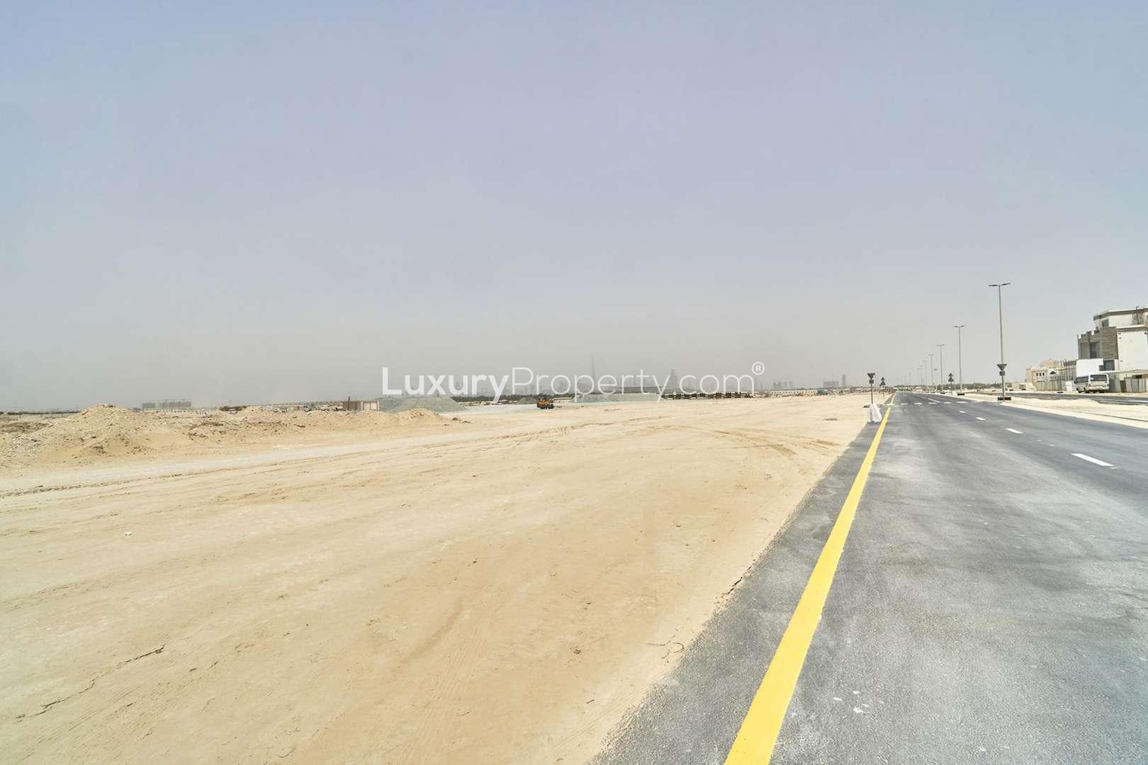 Corner freehold plot in Nad Al Sheba Gardens, near Downtown Dubai, for sale