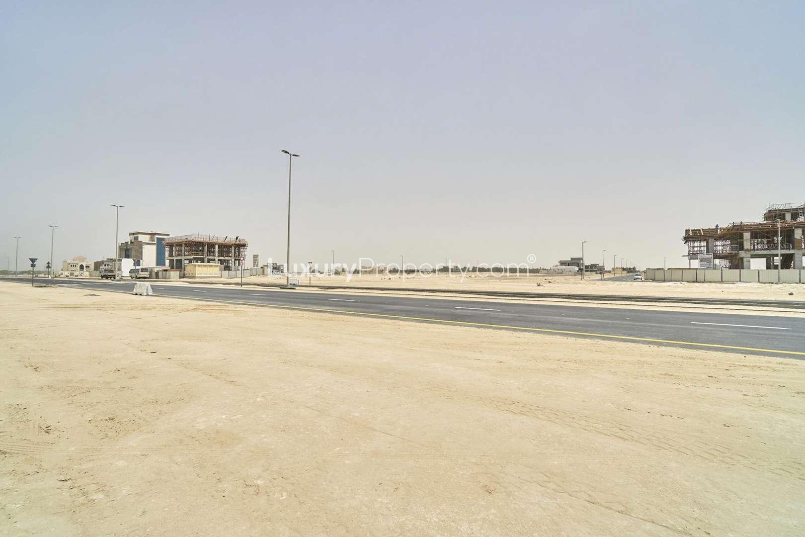 Corner freehold plot in Nad Al Sheba Gardens, near Downtown Dubai, available for sale