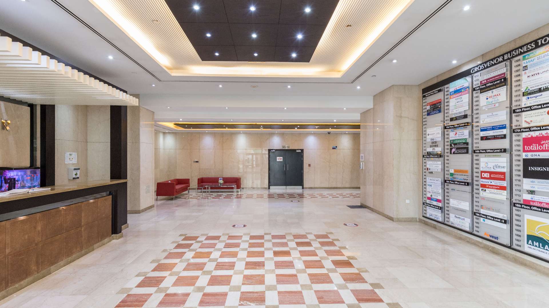 Vacant full floor office space in Grosvenor Business Tower, Barsha Heights, for rent