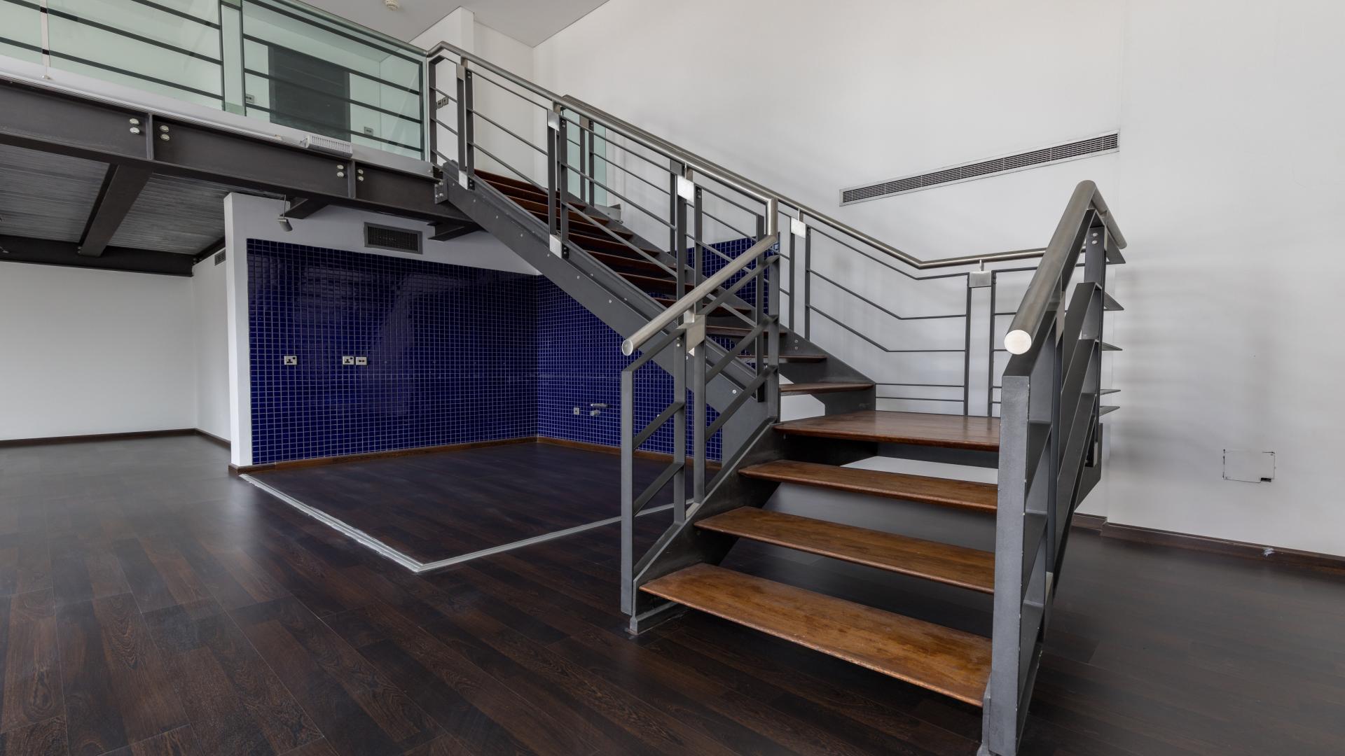 Duplex office interior with modern design in The LOFT, Dubai Media City for rent