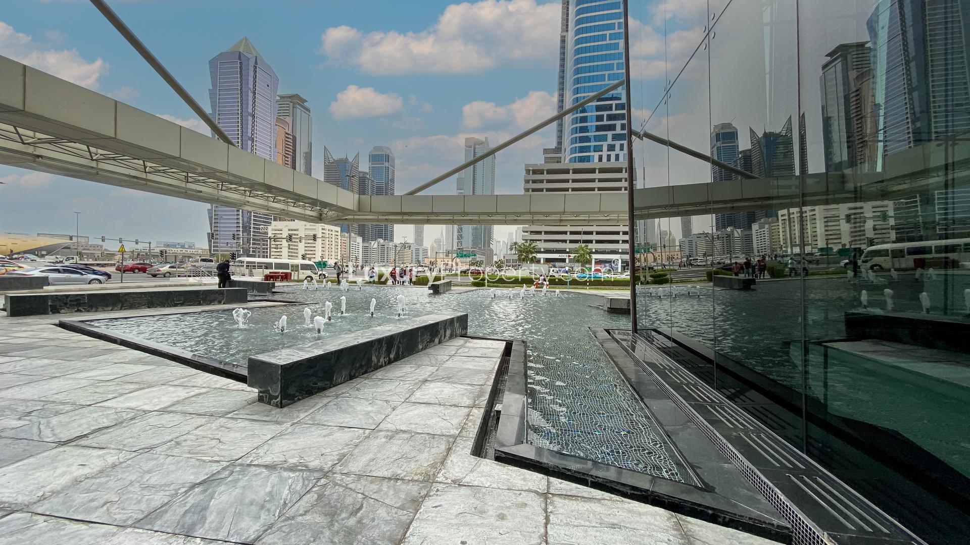 Fitted and partitioned office lobby in One Business Bay tower, Business Bay, for sale