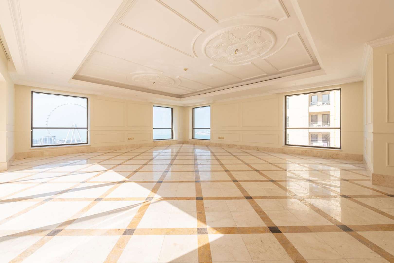 Hallway view of Four Bedroom Beachfront Penthouse in Bahar, Jumeirah Beach Residence