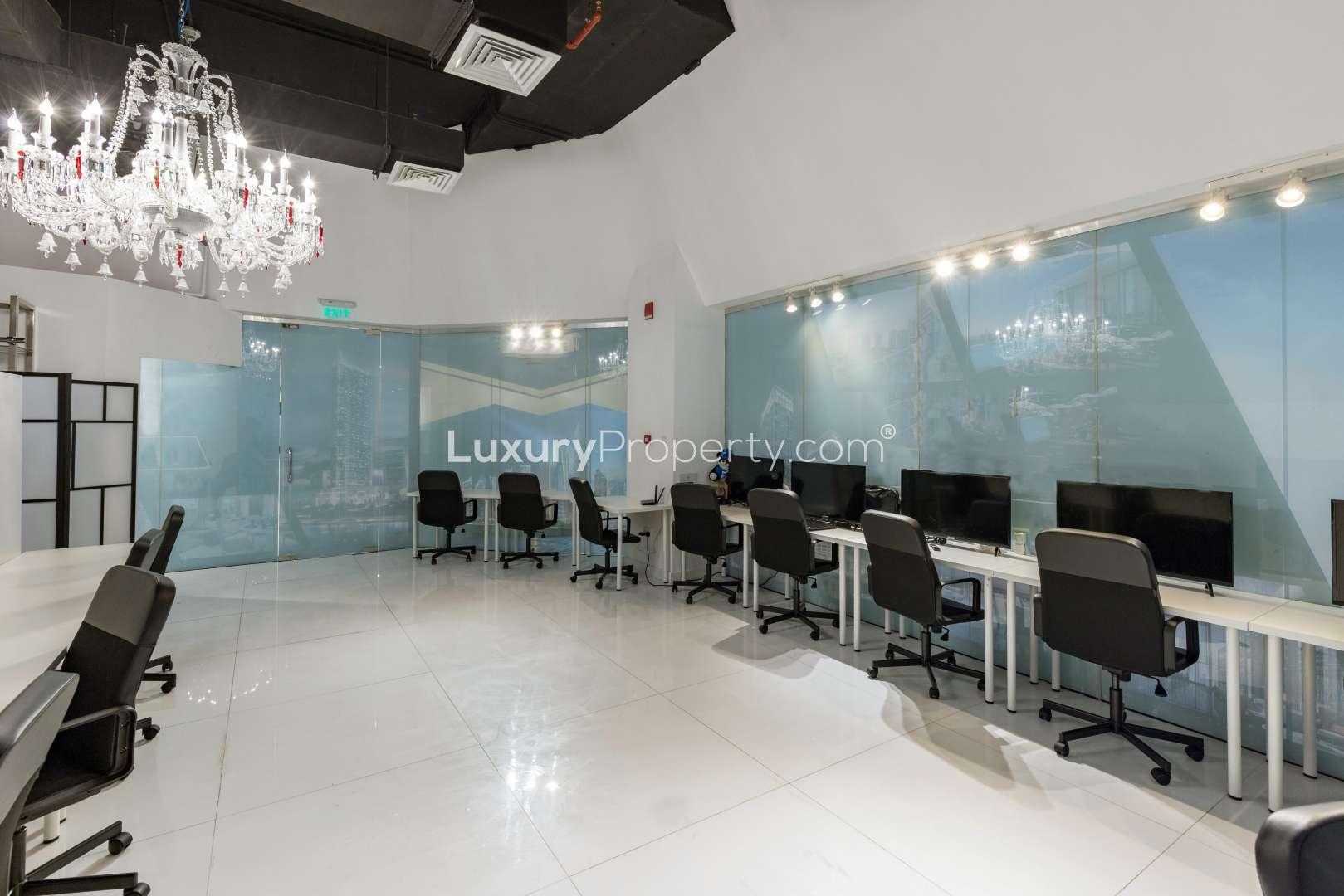 Prime retail space interior in Park Tower B, DIFC, featuring modern design and decor