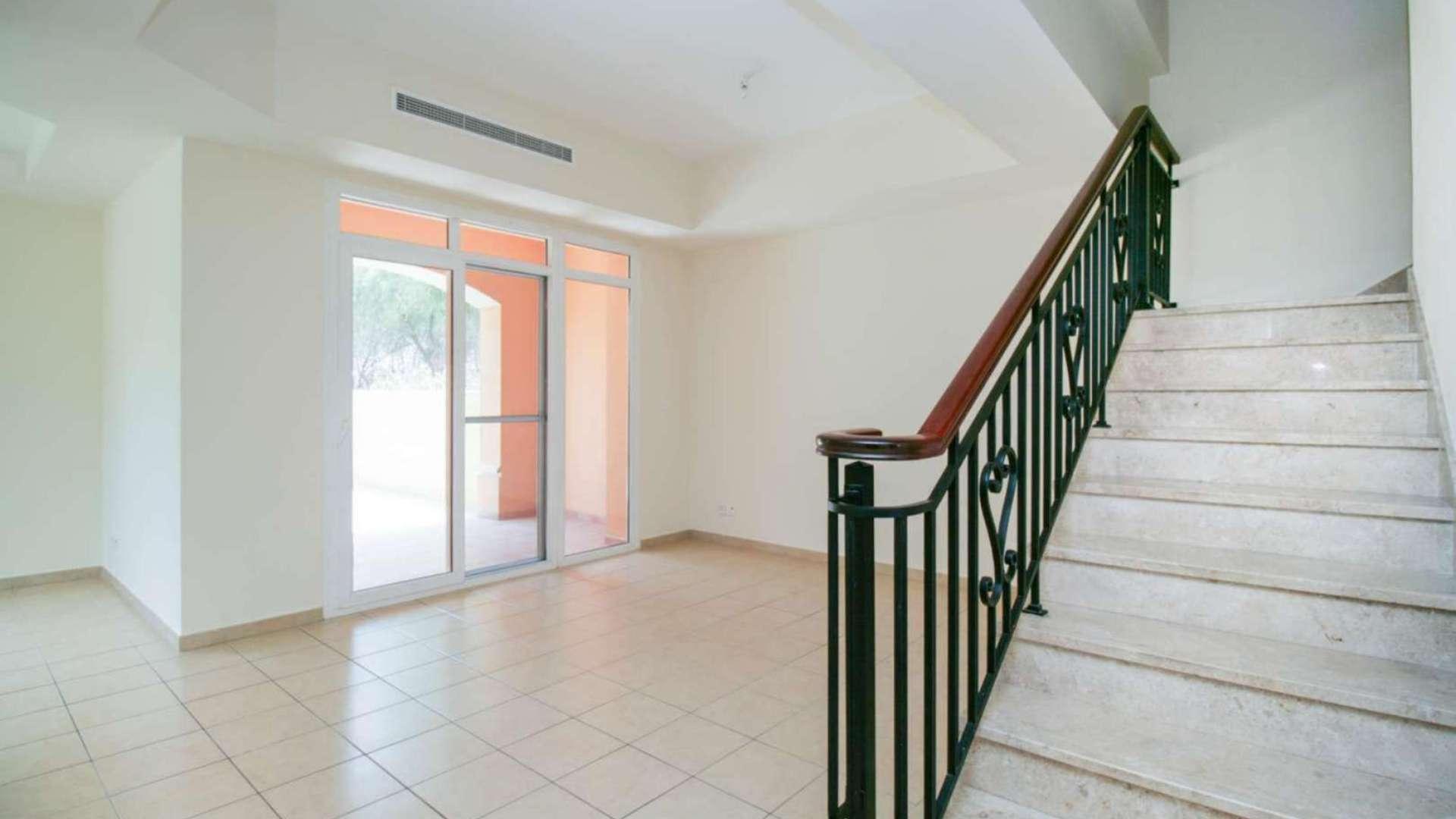Bright living area in Type C townhouse, Arabian Ranches, Palmera community, available for rent