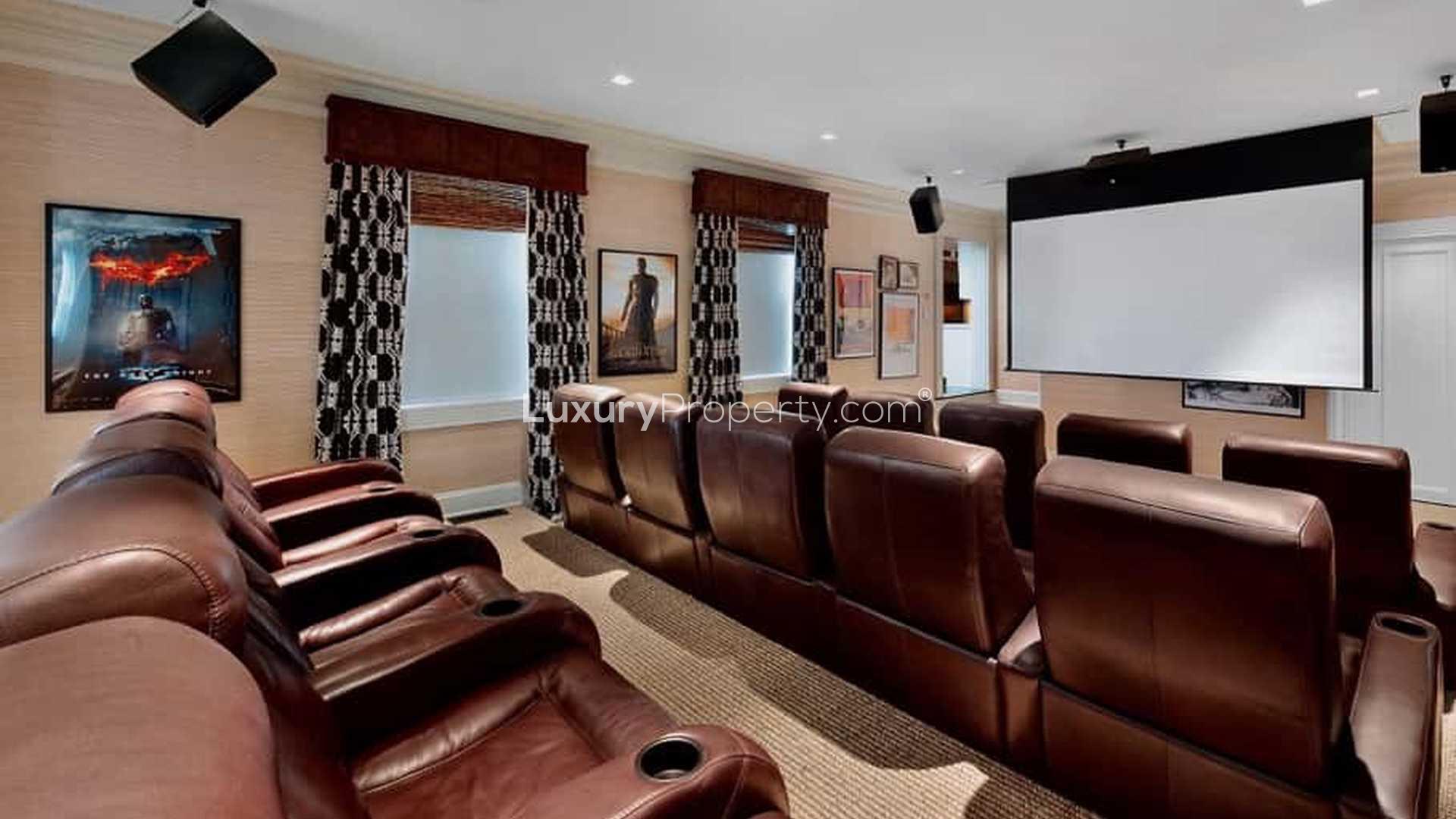 Tennis court with Dutch Colonial villa in the Hamptons, New York, for sale