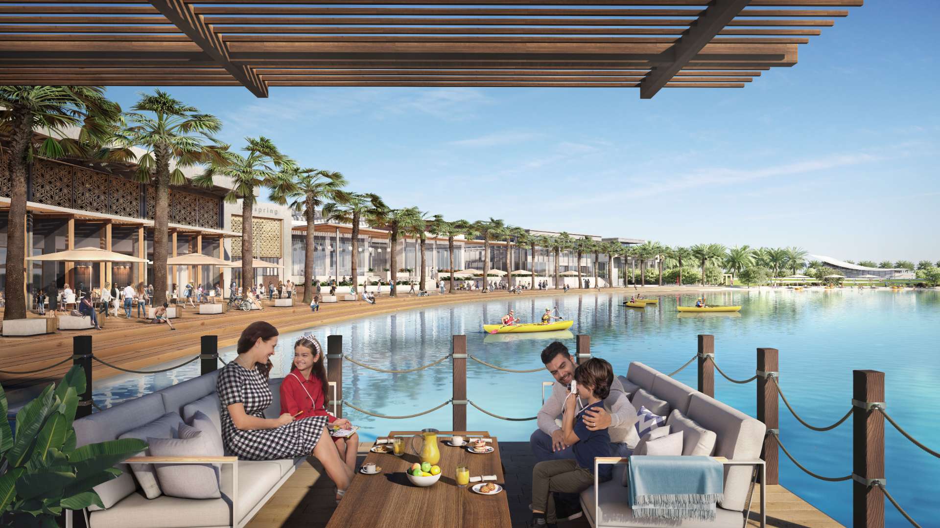 Four-bedroom villas with modern design and greenery in Aura, Tilal Al Ghaf community