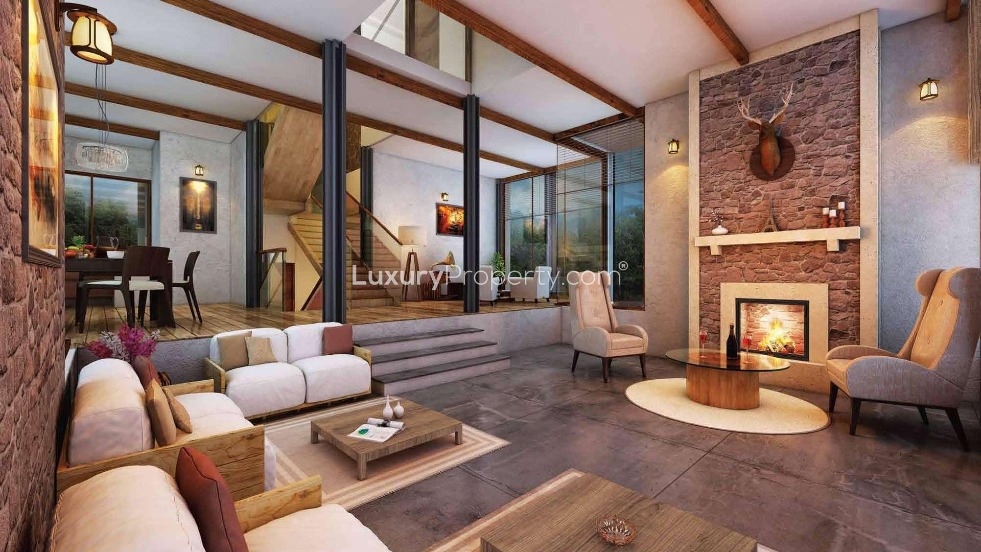 Luxurious villa in Glen Royale, Panchgani surrounded by lush greenery and modern architecture