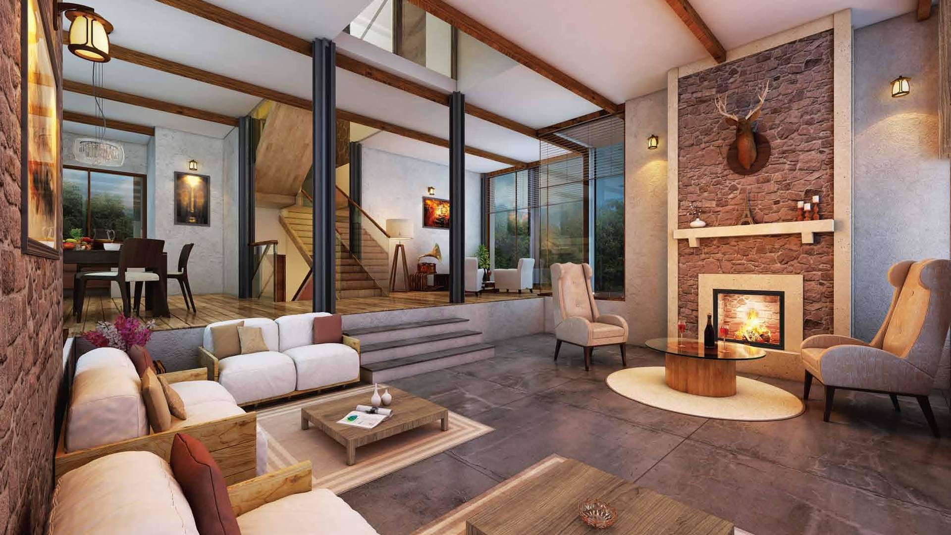 Luxurious villa in Glen Royale, Panchgani surrounded by lush greenery and modern architecture