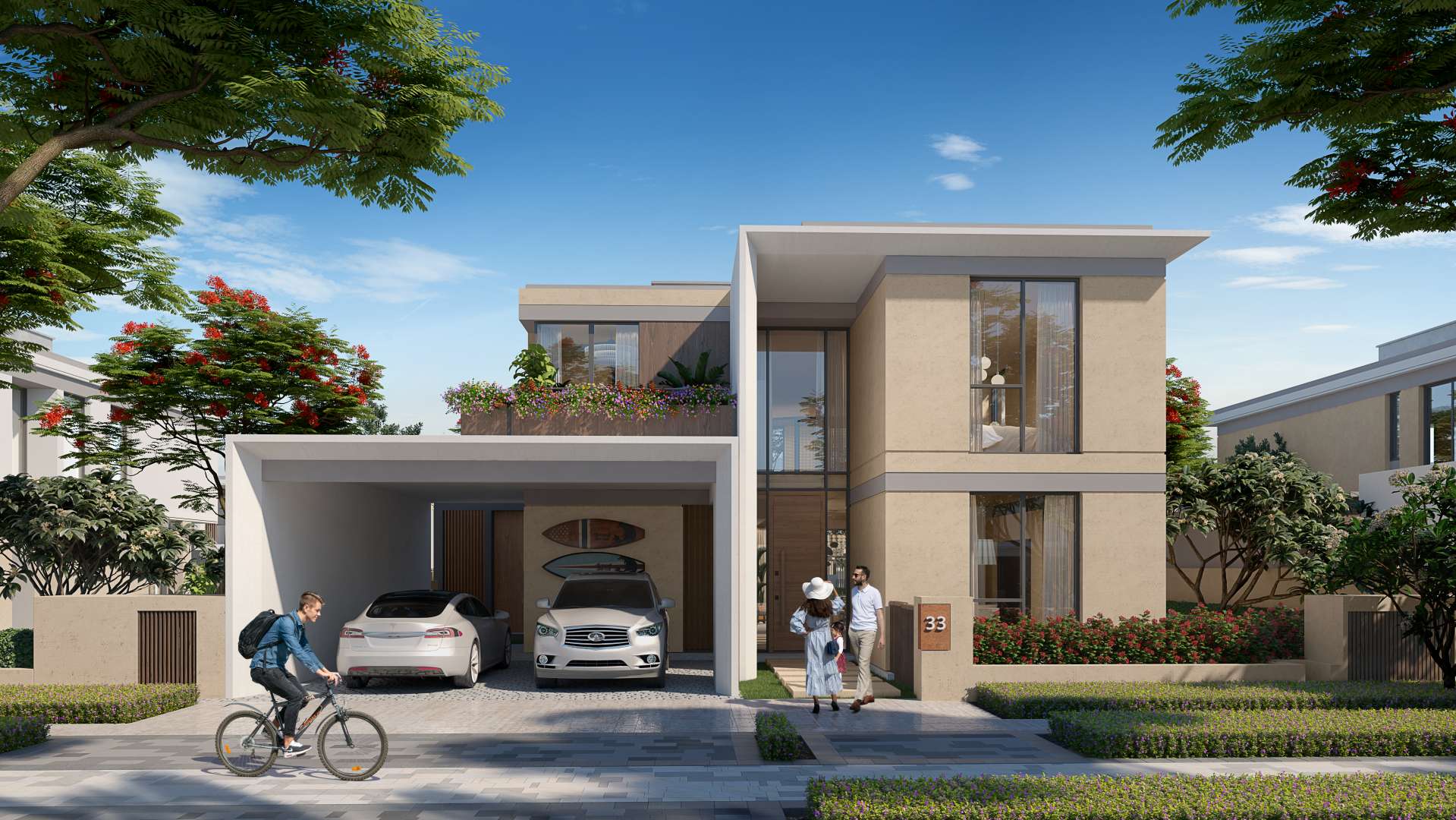 Luxurious studio villa interior at Harmony III, Tilal Al Ghaf, modern and spacious design