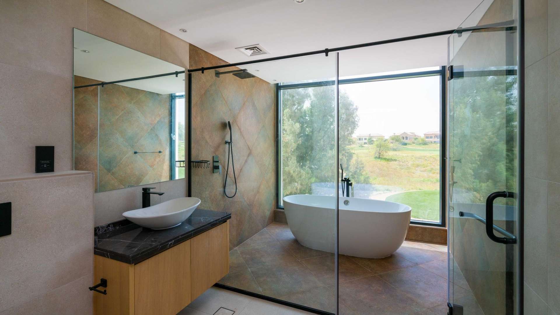 Modern closet space in Jumeirah Luxury villa, Jumeirah Golf Estates, off-plan residential project