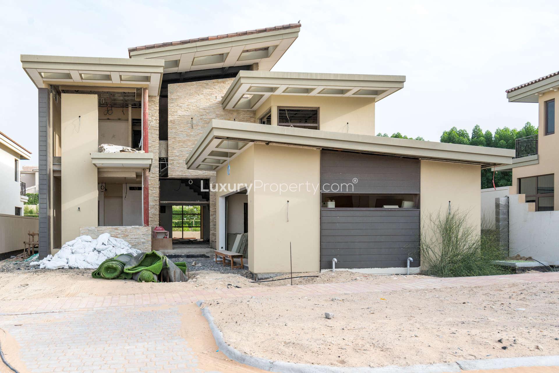 Shell and core interior of villa for sale at Sanctuary Falls, Jumeirah Golf Estates