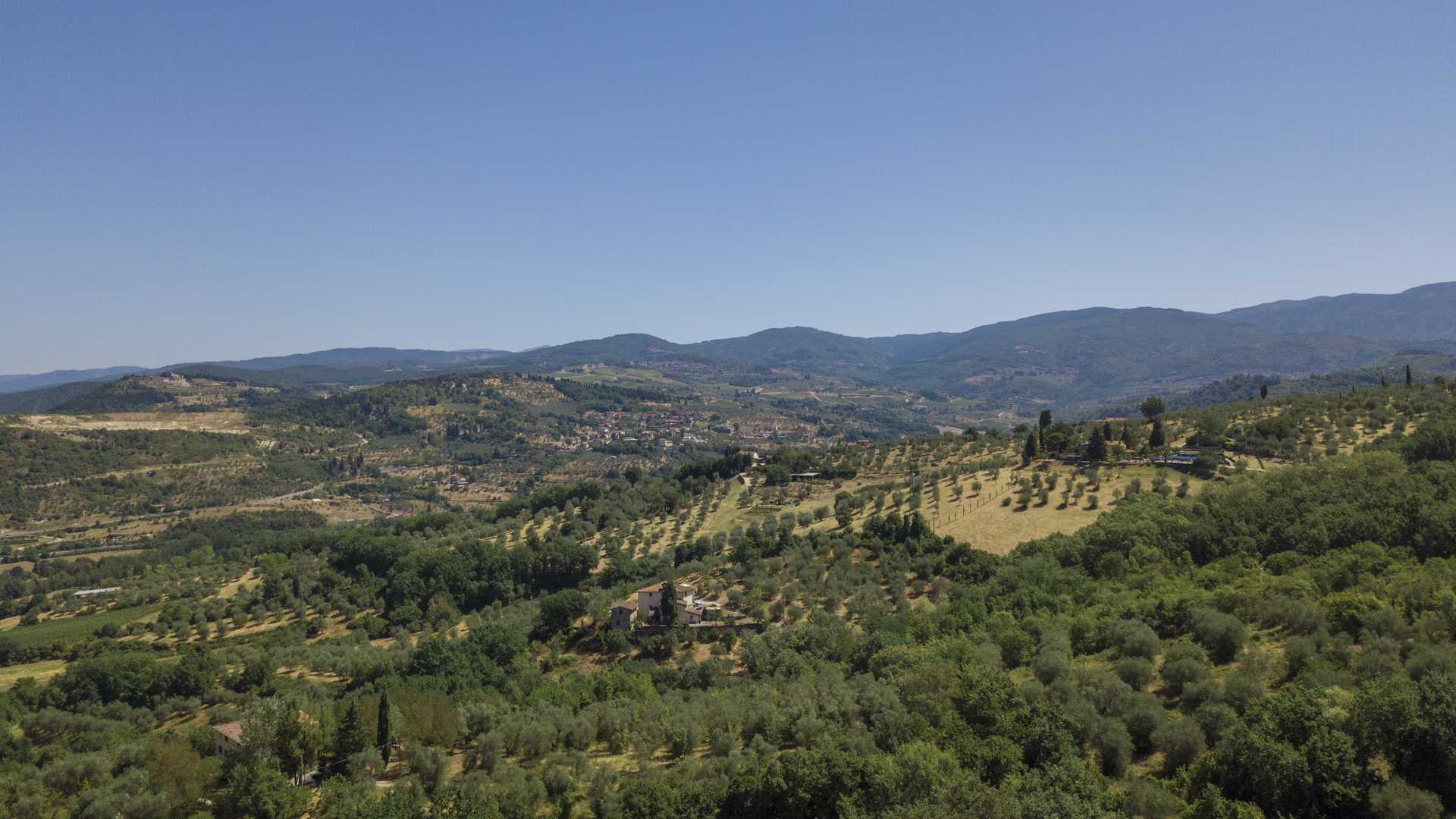 Wine fermentation tanks in Tuscan villa for sale at Goodwine Estate, Florence