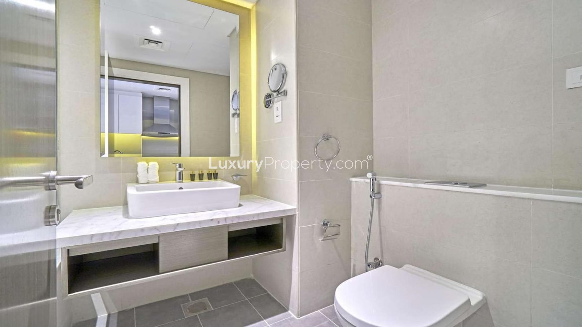 Exterior view of Damac Maison Prive apartment building in Business Bay, Dubai