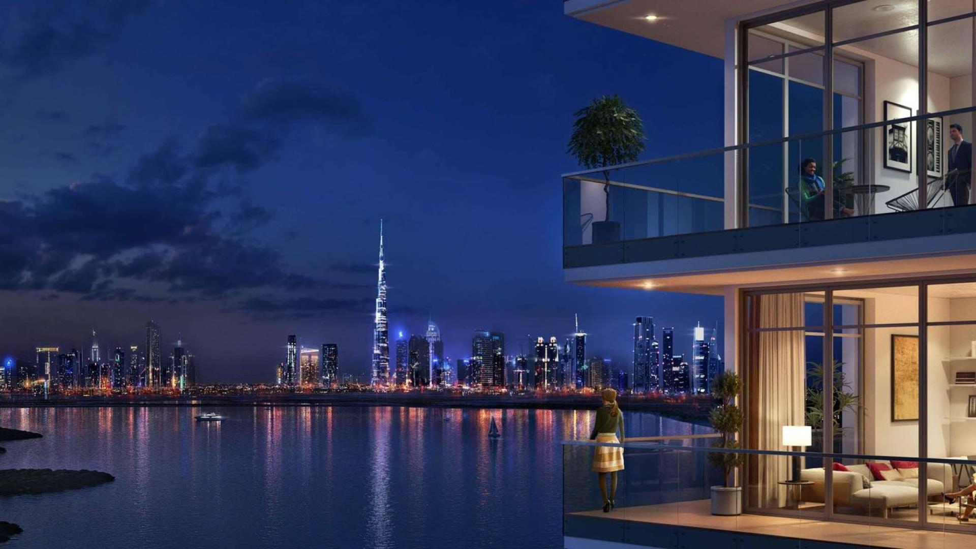 Luxurious lobby of four-bedroom apartment for sale at The Cove, Dubai Creek Harbour