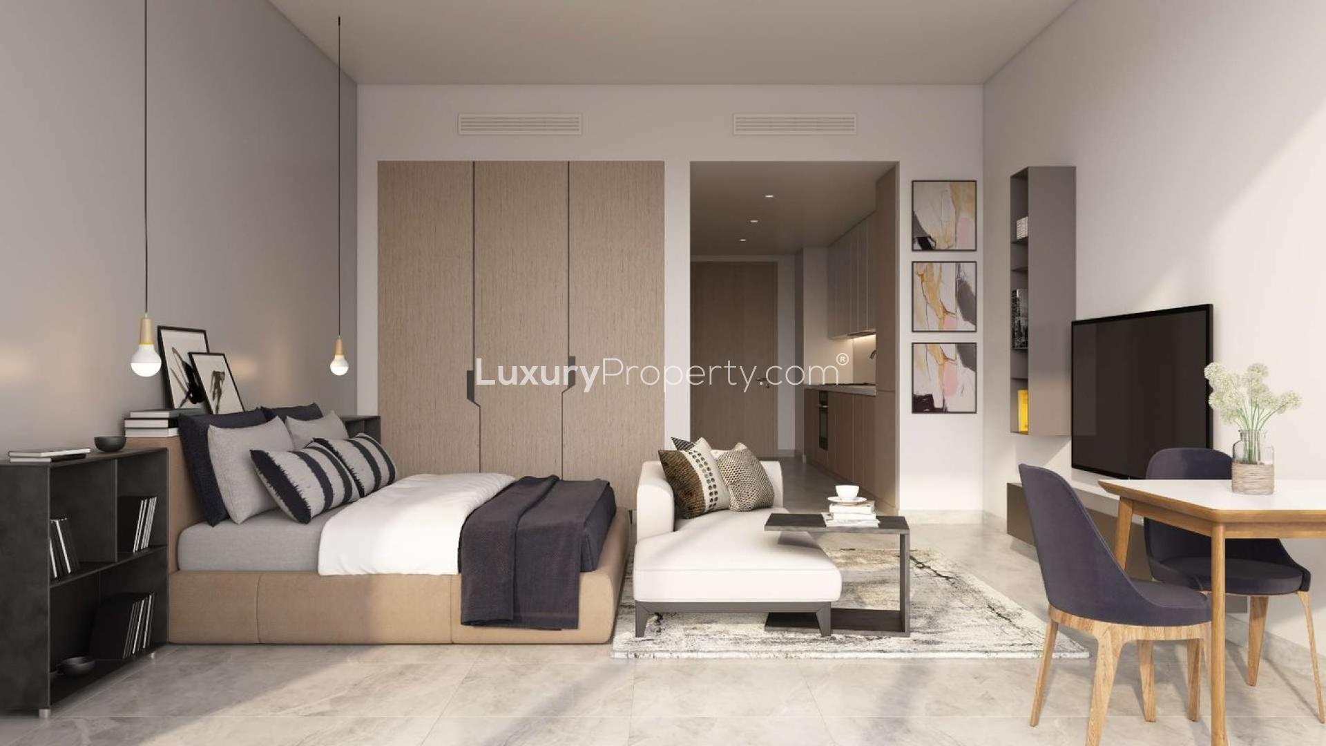 Gorgeous apartment in Business Bay with Burj Khalifa view, modern architecture, waterfront location