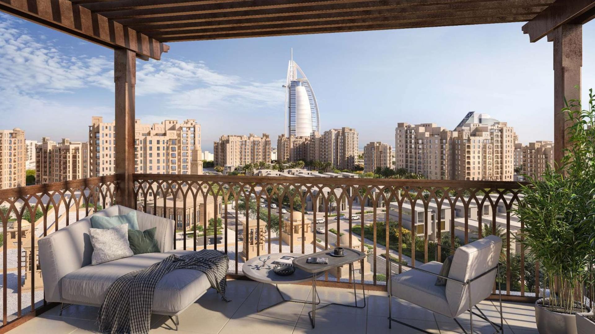 Luxurious studio apartment living room at Jadeel, Madinat Jumeirah Living, Umm Suqeim