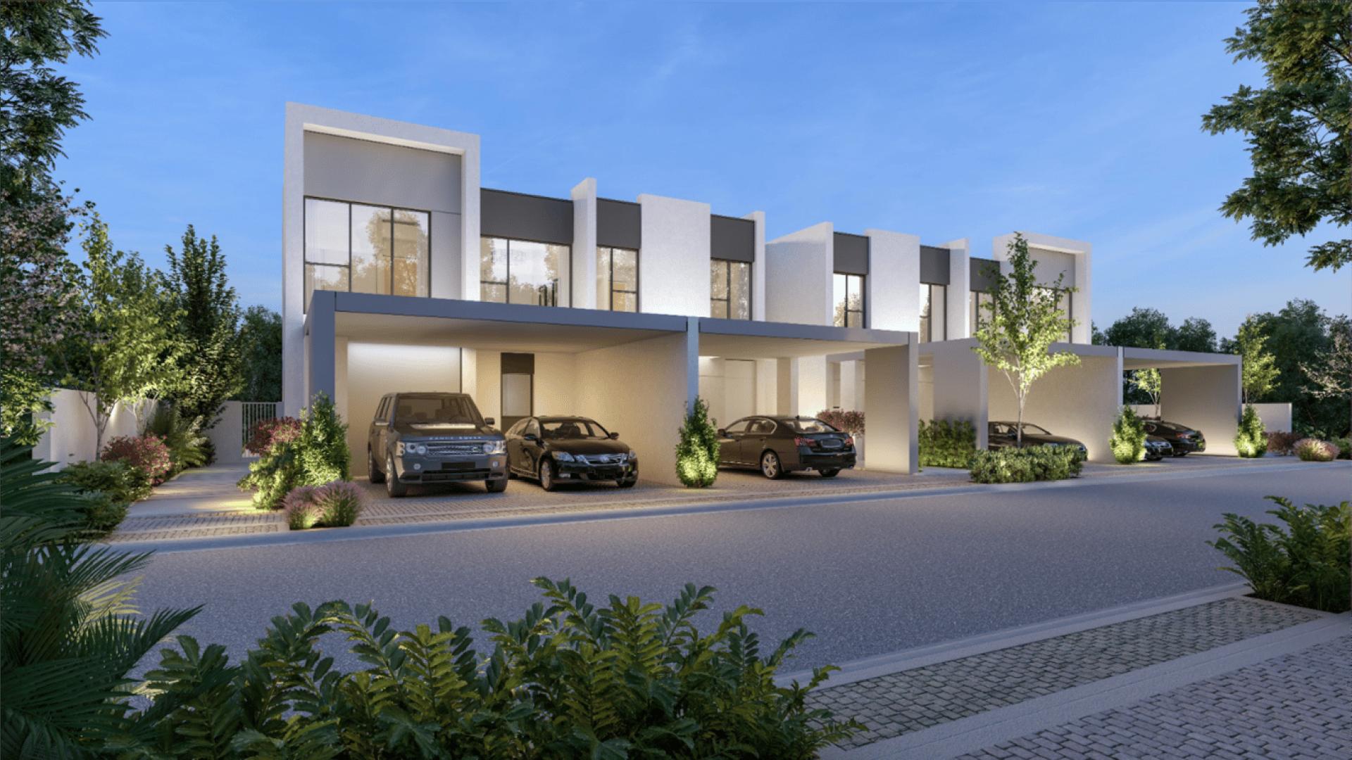 Modern living room in La Rosa Phase V townhouse, Villanova, Dubai Land