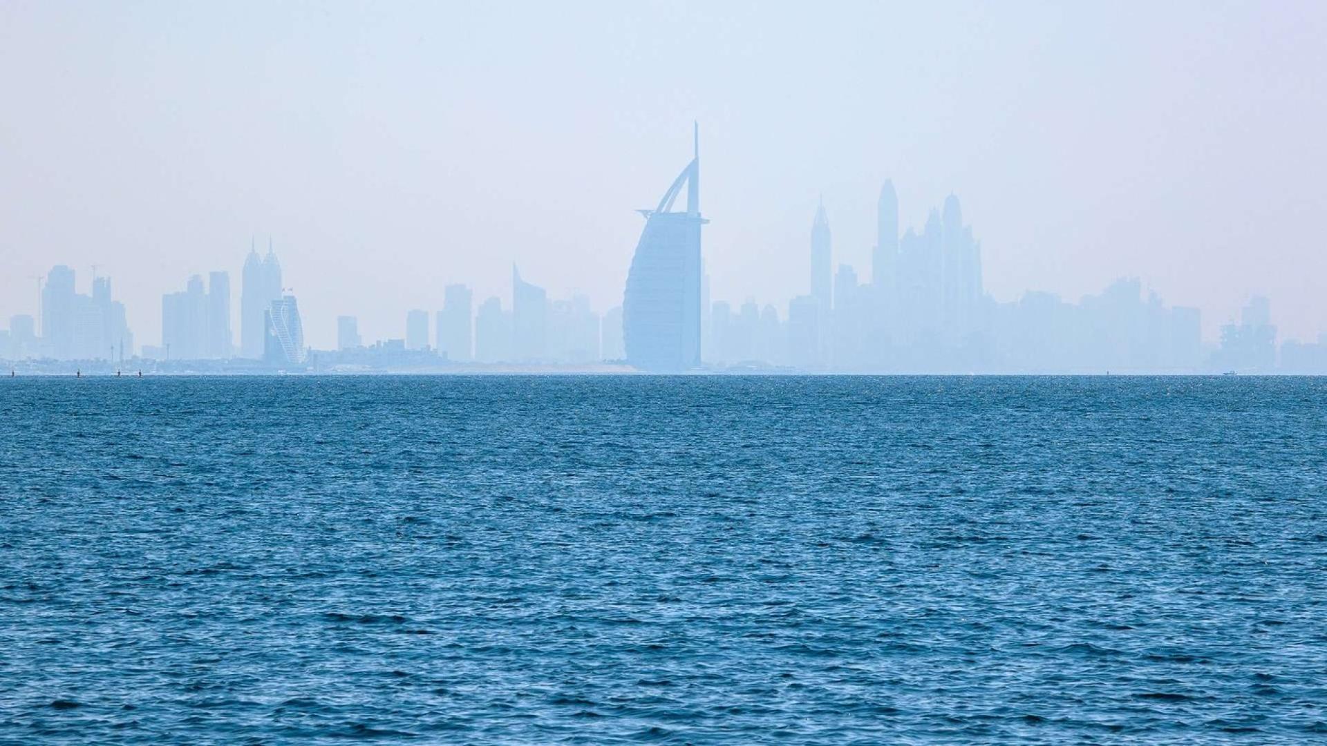 Prime beachfront residential plot with skyline view on Jumeirah Bay Island, Dubai for sale