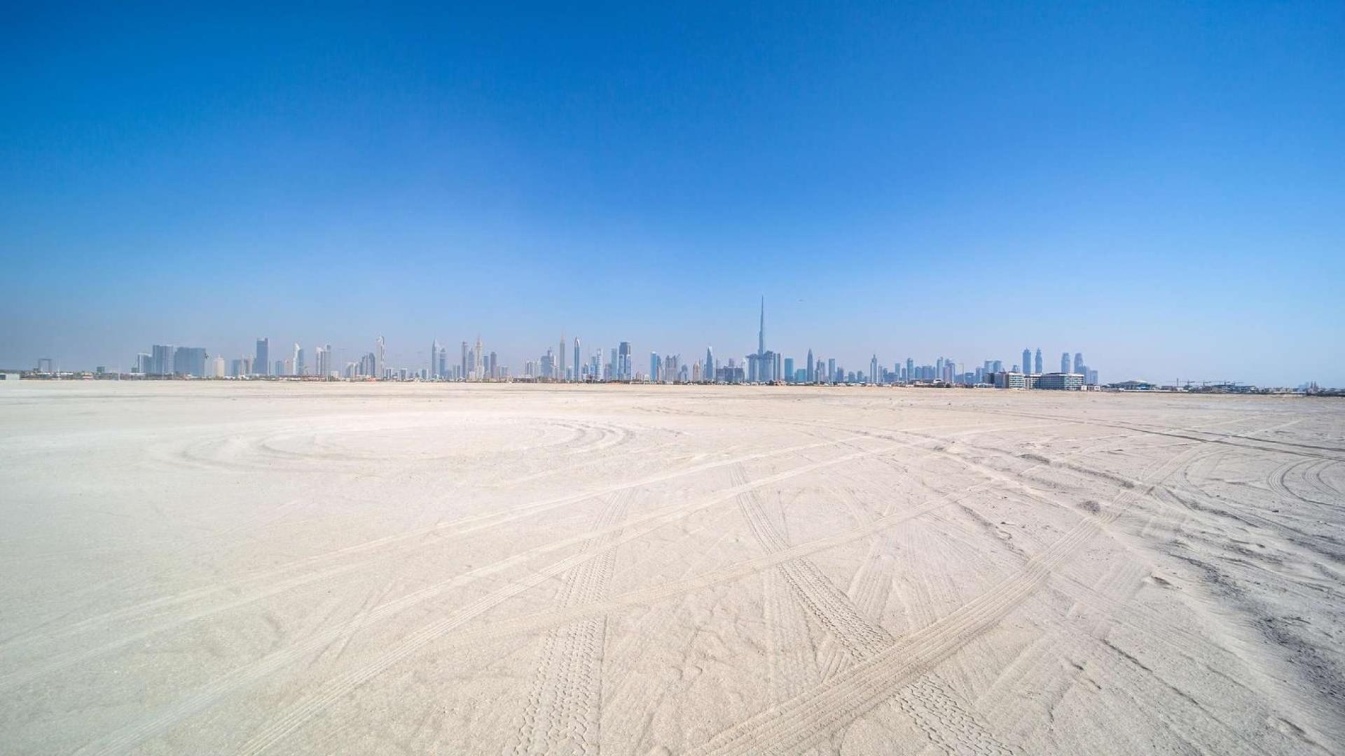 Exquisite villa plot for sale, Jumeirah Bay Island, with stunning city skyline view