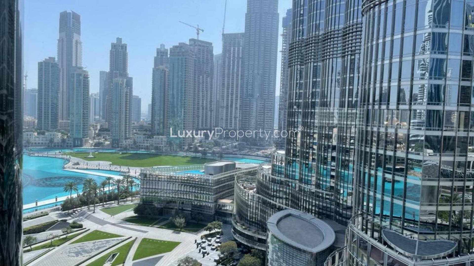 Shell and core building view in Downtown Dubai, Burj Khalifa Area, for sale