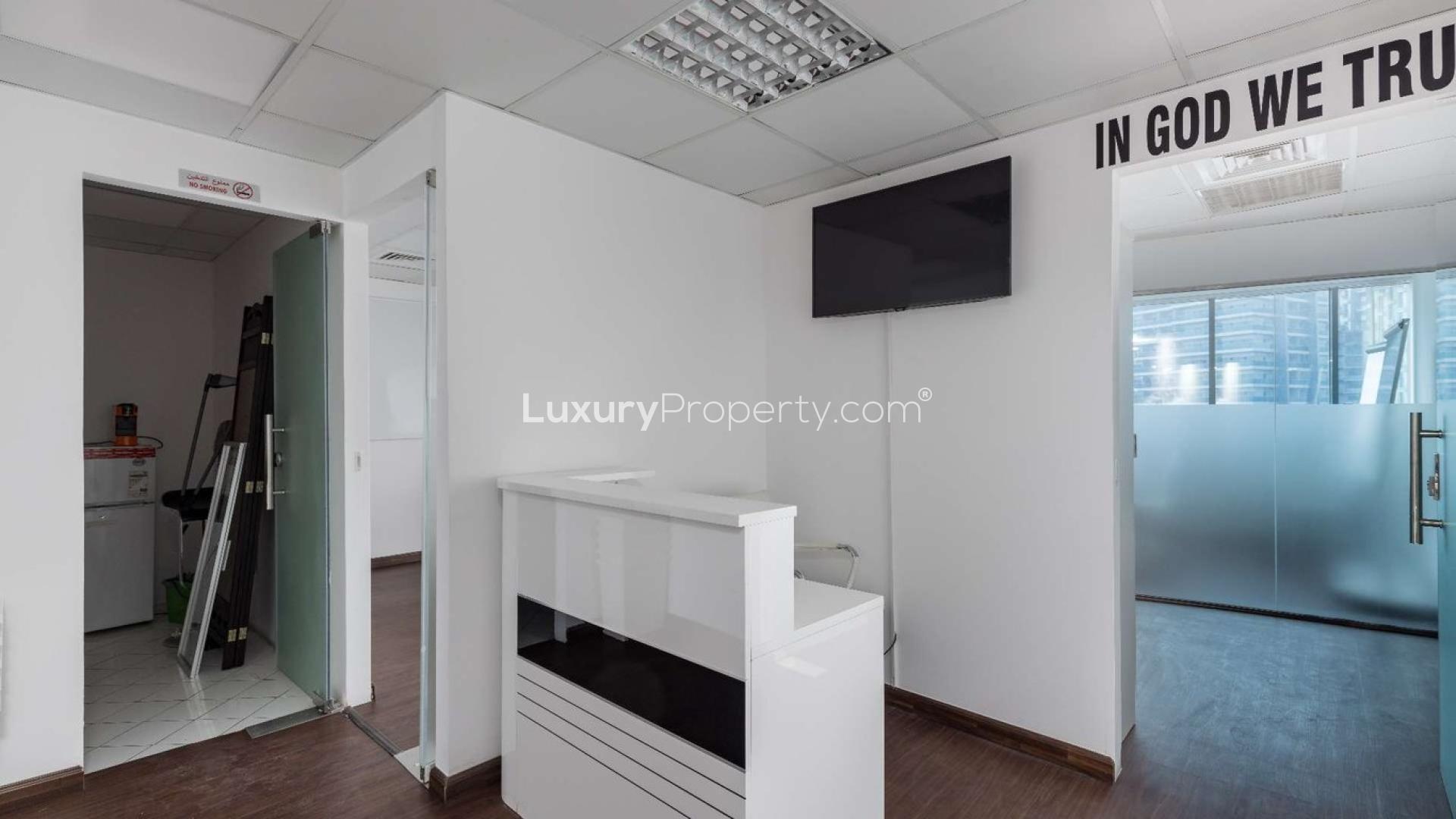 Tenanted office space in Business Bay's XL Tower with city view, for sale