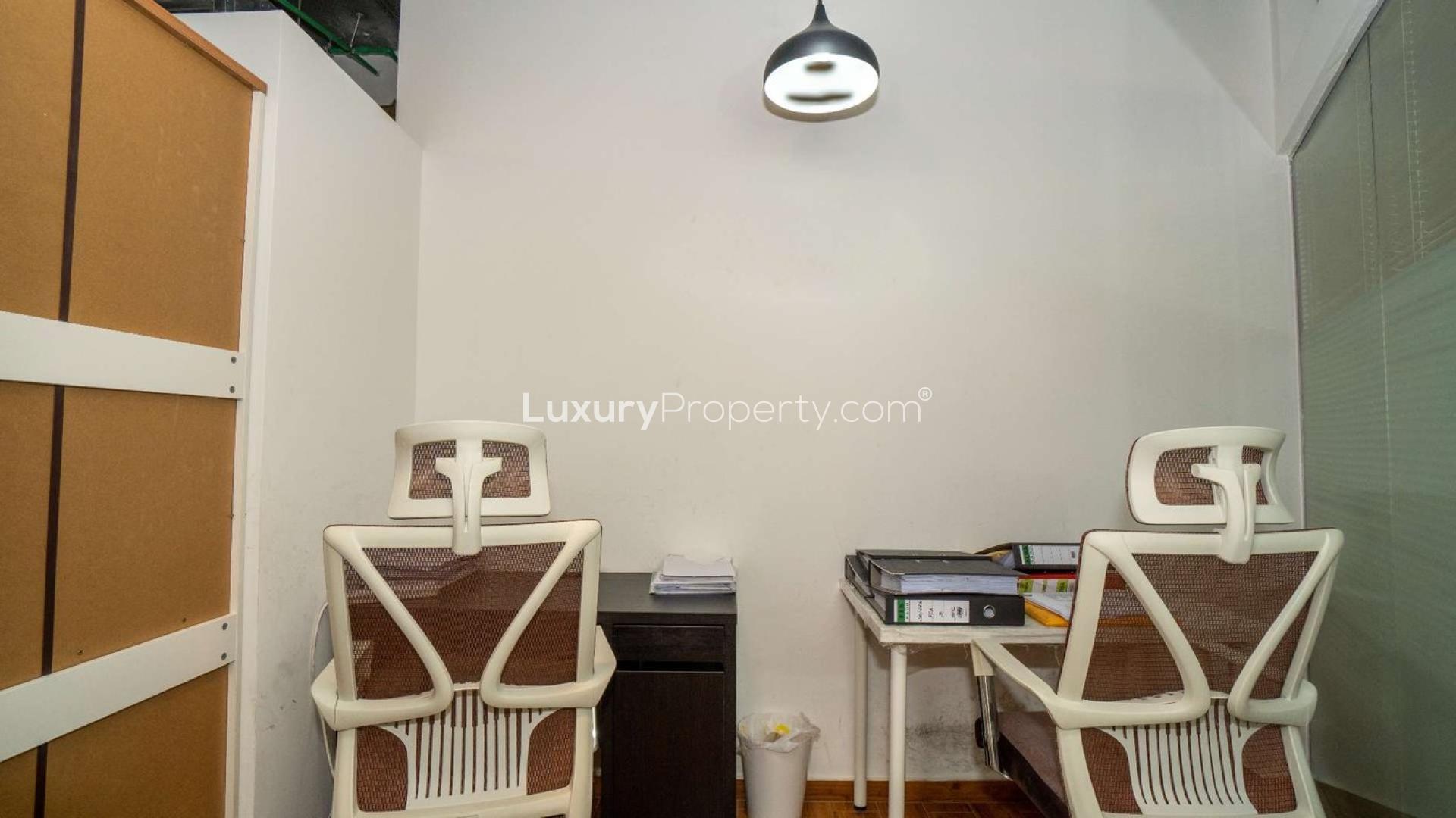 Exterior view of XL Tower in Business Bay, showcasing modern architectural design