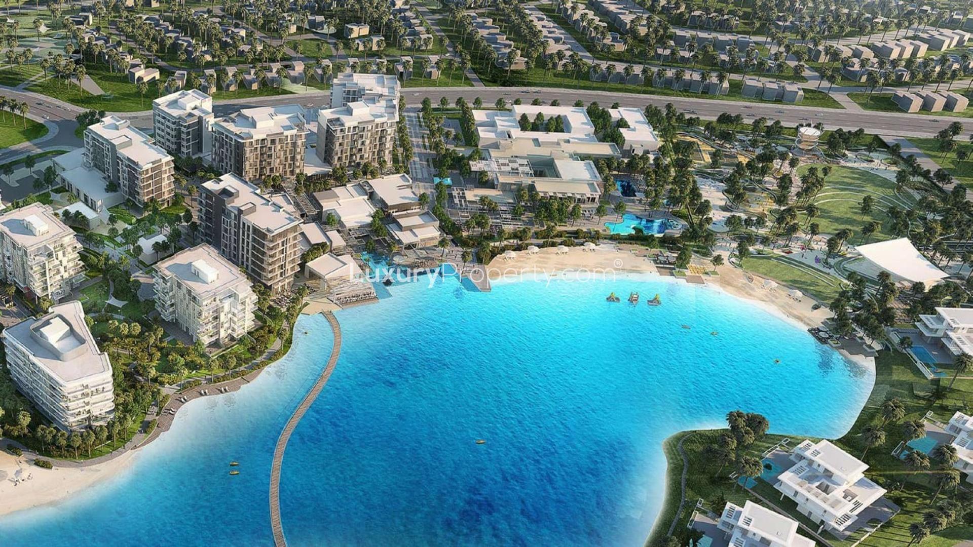 Luxurious poolside view at Tilal Al Ghaf Residences villa for sale, Ref No: LP01081