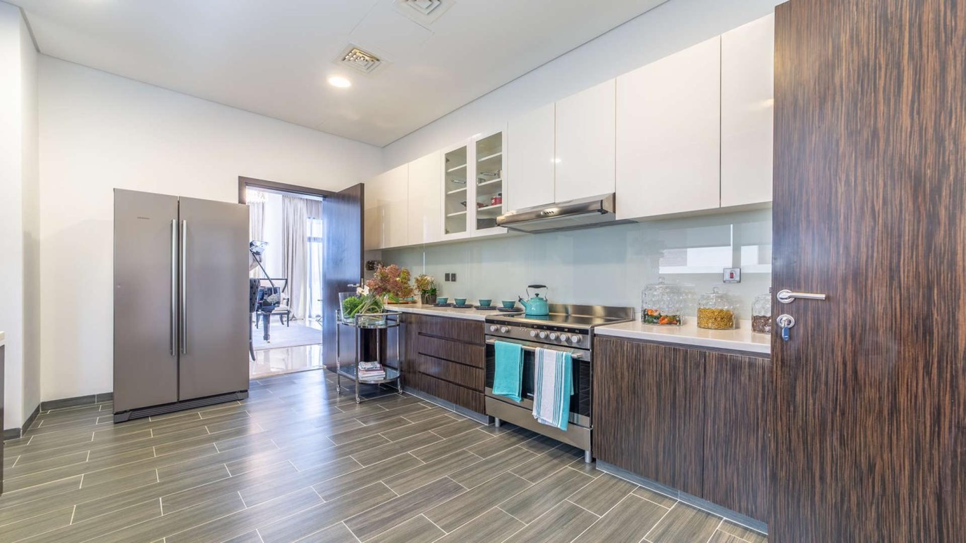 Luxurious living room in 5-bedroom villa, The Field, Damac Hills, Dubailand, with elegant decor